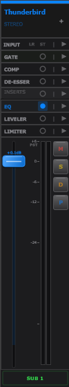 Input channel strip
